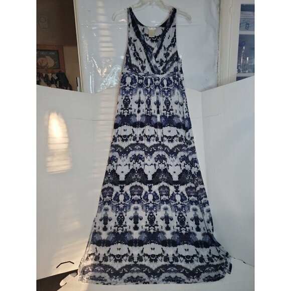 Matty M Ladies'  Med Sleeveless Tye Dye Long Maxi Dress  boho chic casual summer - Picture 1 of 7